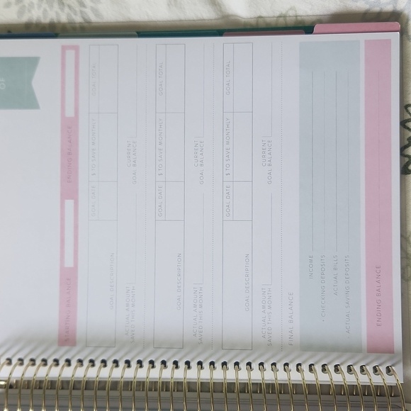 Recollections Budget Spiral Planner Undated  New Unused - Picture 8 of 13